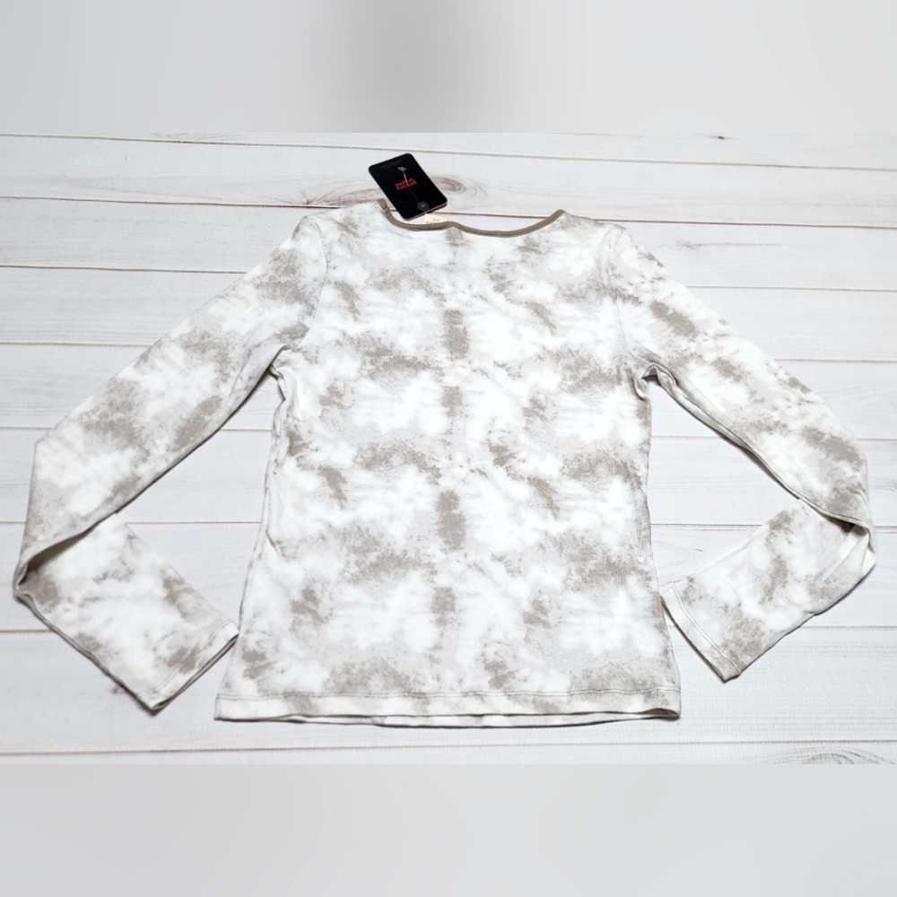 Levi's Rib-Knit Honey Tie Dye Long Sleeve Logo Tee Small - New With Tags - Picture 4 of 8